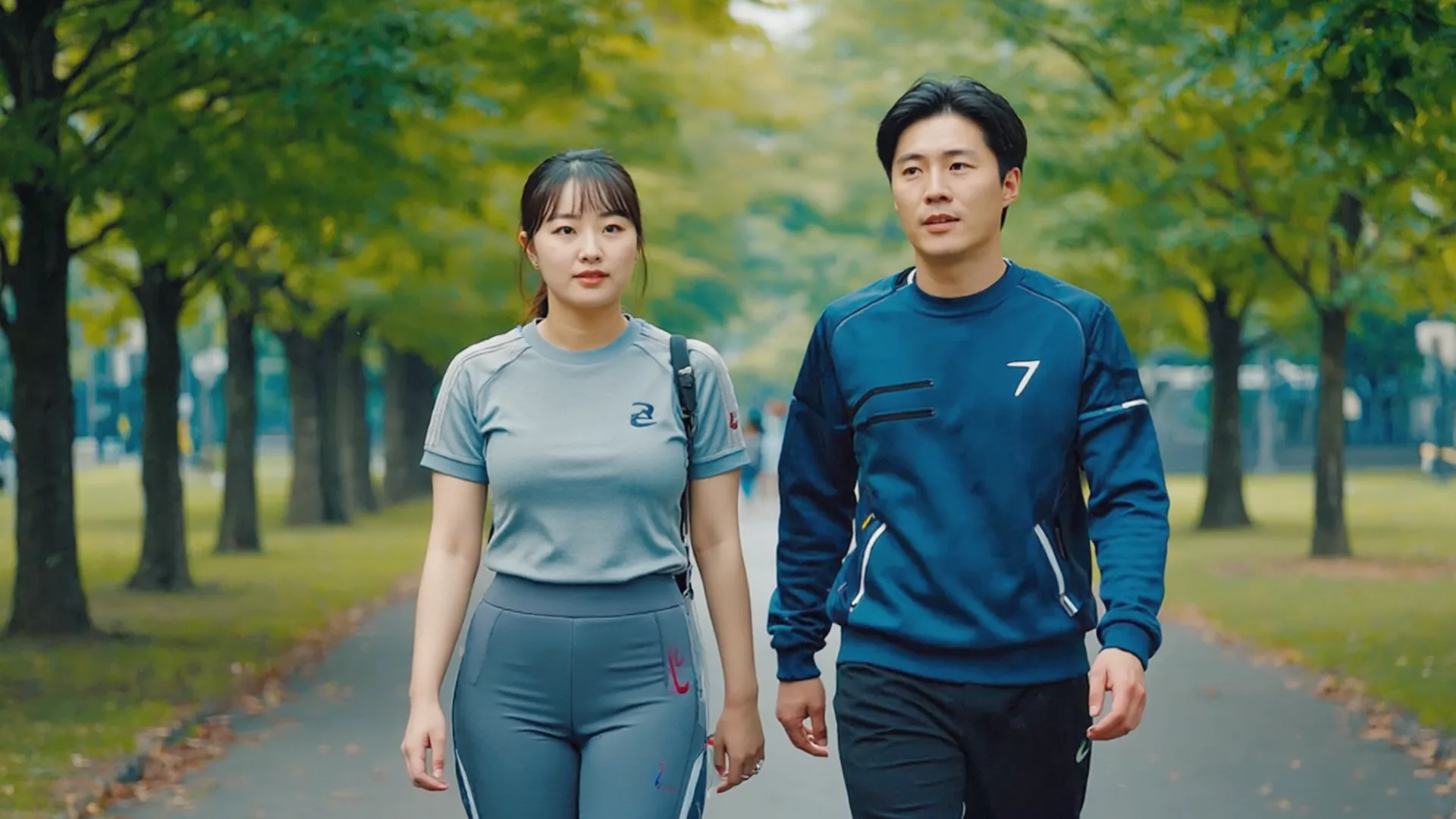 Diverse adults walking outdoors, moving with purpose and ease
