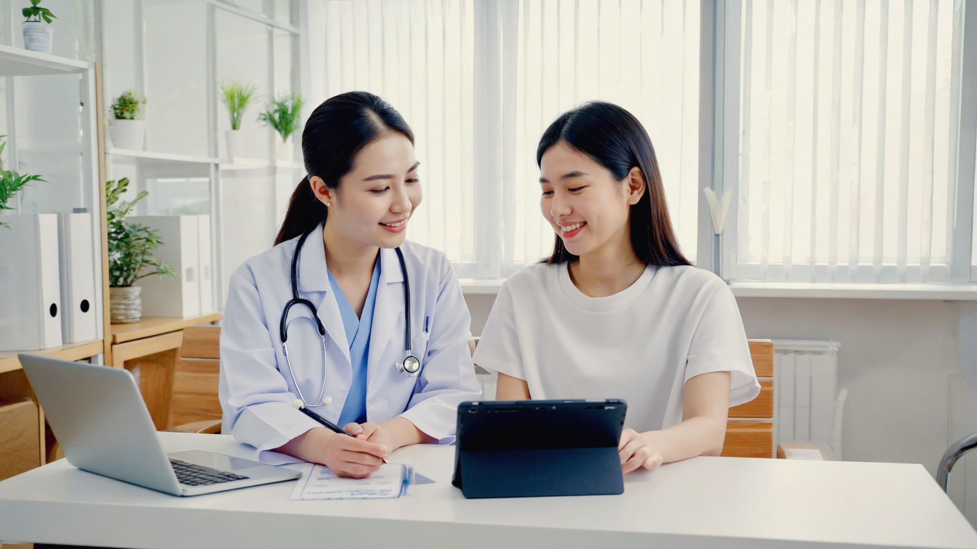 Bright consultation room where Slimbr doctors meet patients