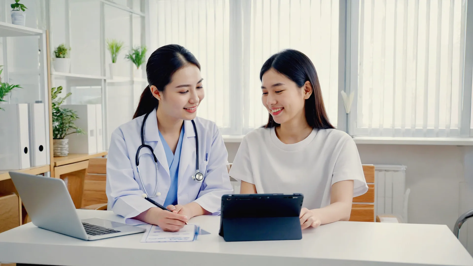 Bright consultation room where Slimbr doctors meet patients