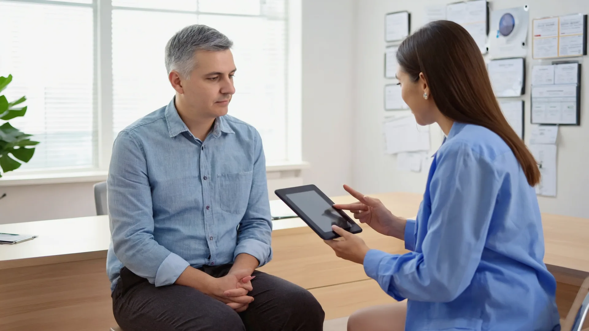 Doctor discussing a personalised weight-loss plan with a patient