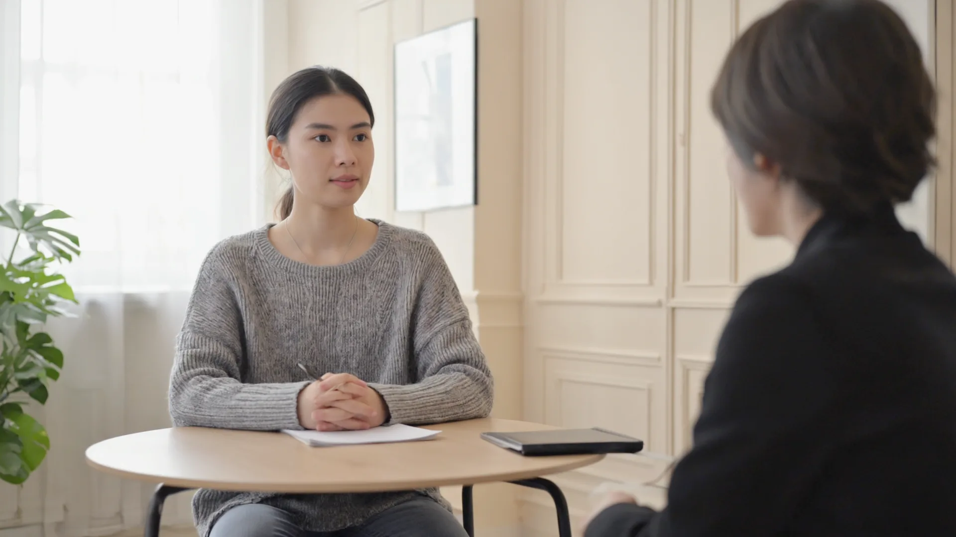 A patient consultation in a bright modern room in Ireland, illustrating the medical review that comes before any weight-loss medicine is prescribed A patient consultation in a bright modern room in Ireland, illustrating the medical review that comes before any weight-loss medicine is prescribed