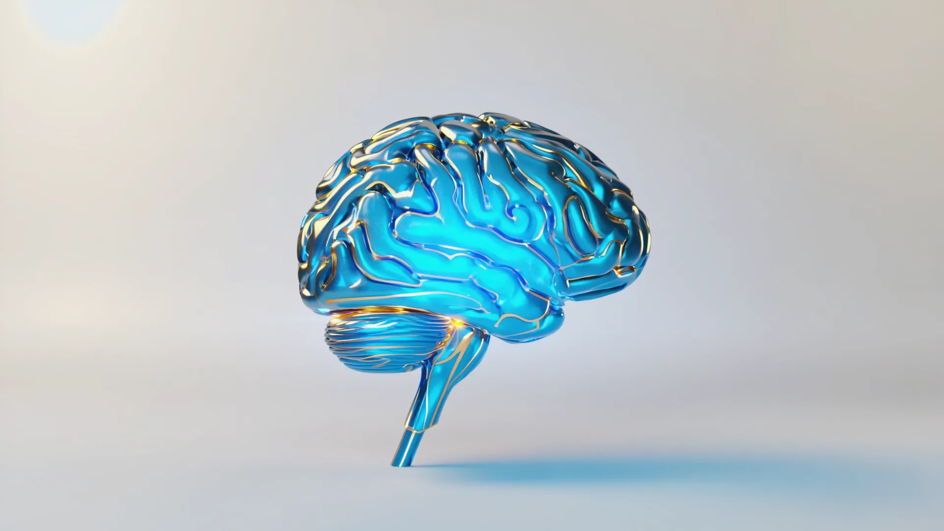 Illustration of brain pathways: GLP-1 receptors in the hypothalamus and nucleus of the tractus solitarius, showing appetite signal reduction